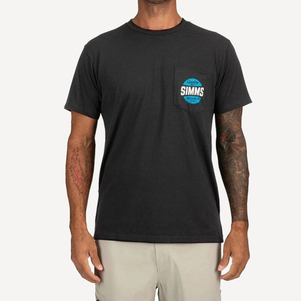 Футболка Simms Quality Built Pocket T-Shirt (Мужской; M; Black)